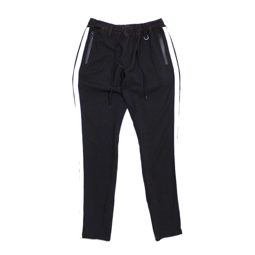 black pant white line