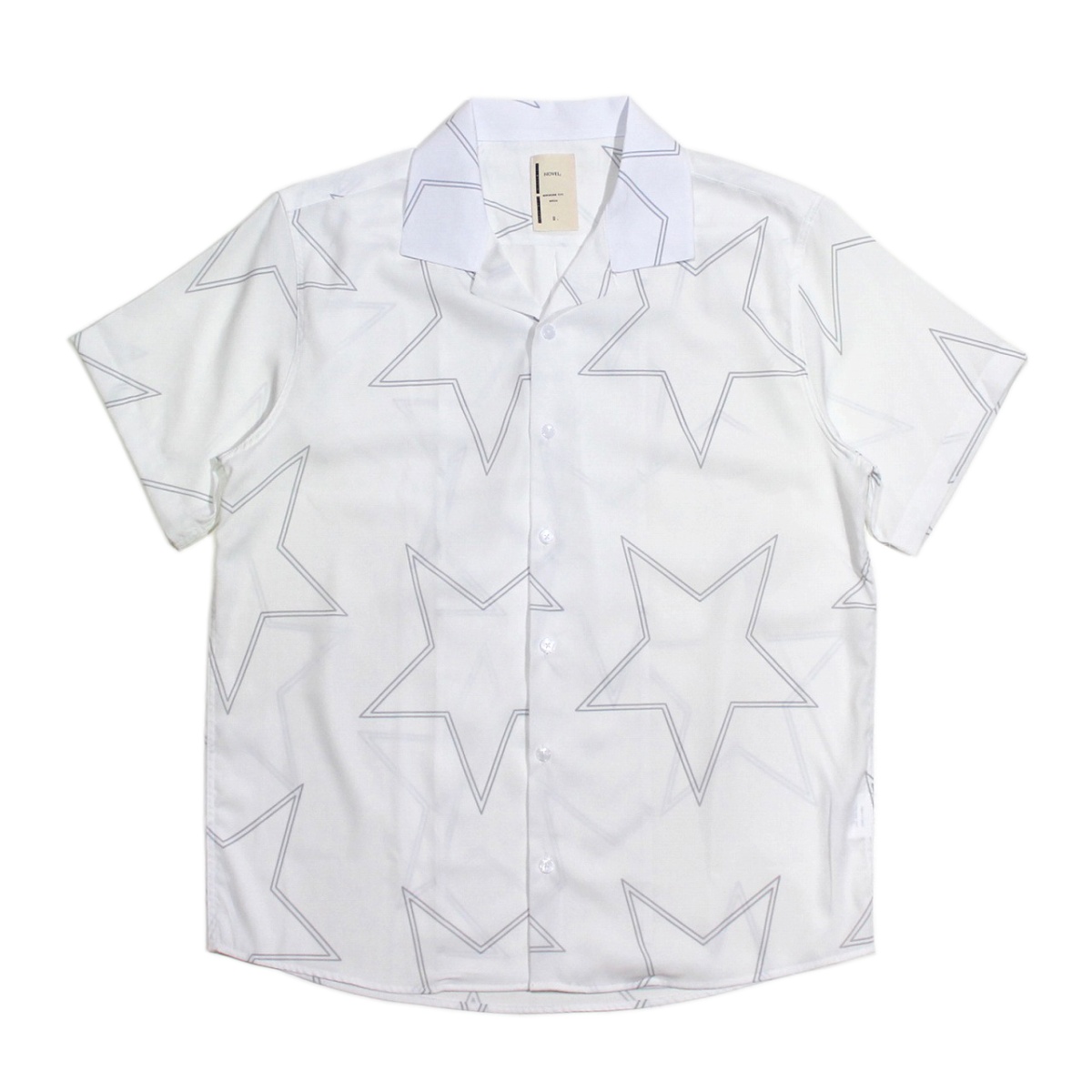画像1: Star Pattern Open Collar Shirt