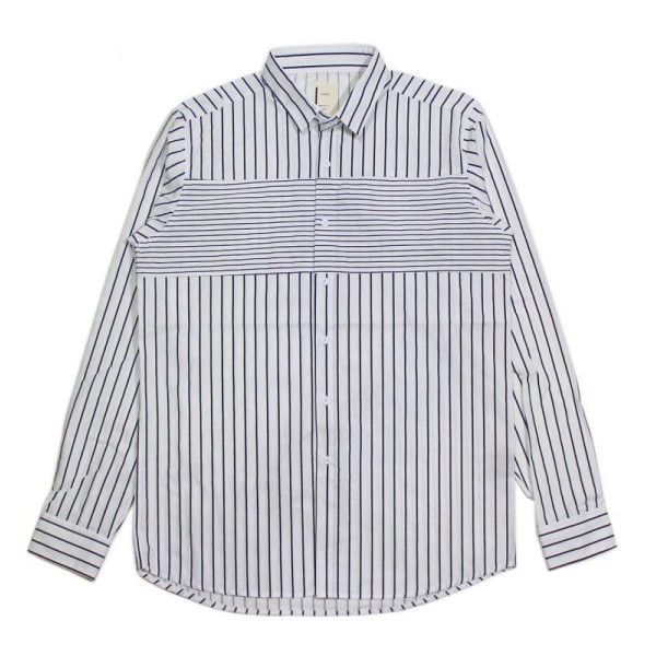 画像1: Panel Stripe Shirt