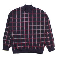 Checked Mockneck Sweat