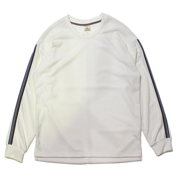 画像1: Sleeve Line Crew Neck