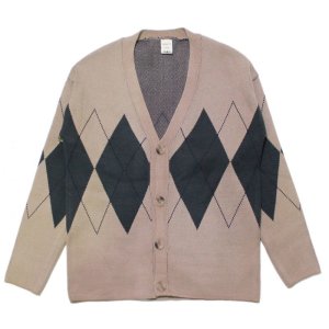 Argyle Pattern Cardigan