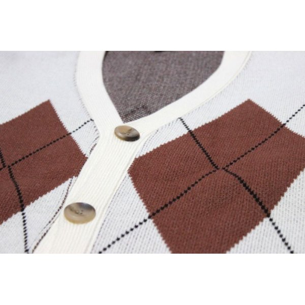 画像3: Argyle Pattern Cardigan